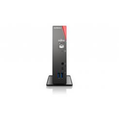 Fujitsu ESPRIMO G6012 Intel® Core i5 i5-12400T 16 GB DDR4-SDRAM 512 GB SSD Windows 11 Pro UCFF Mini PC Negro, Rojo